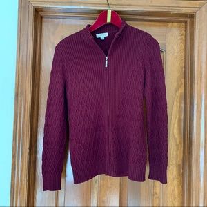 St John burgundy knit set